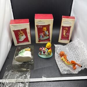 Hallmark Ornaments Lot Of 3 Baby First Christmas And The Winning Bounce